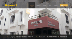 Desktop Screenshot of hotelrajpurush.com